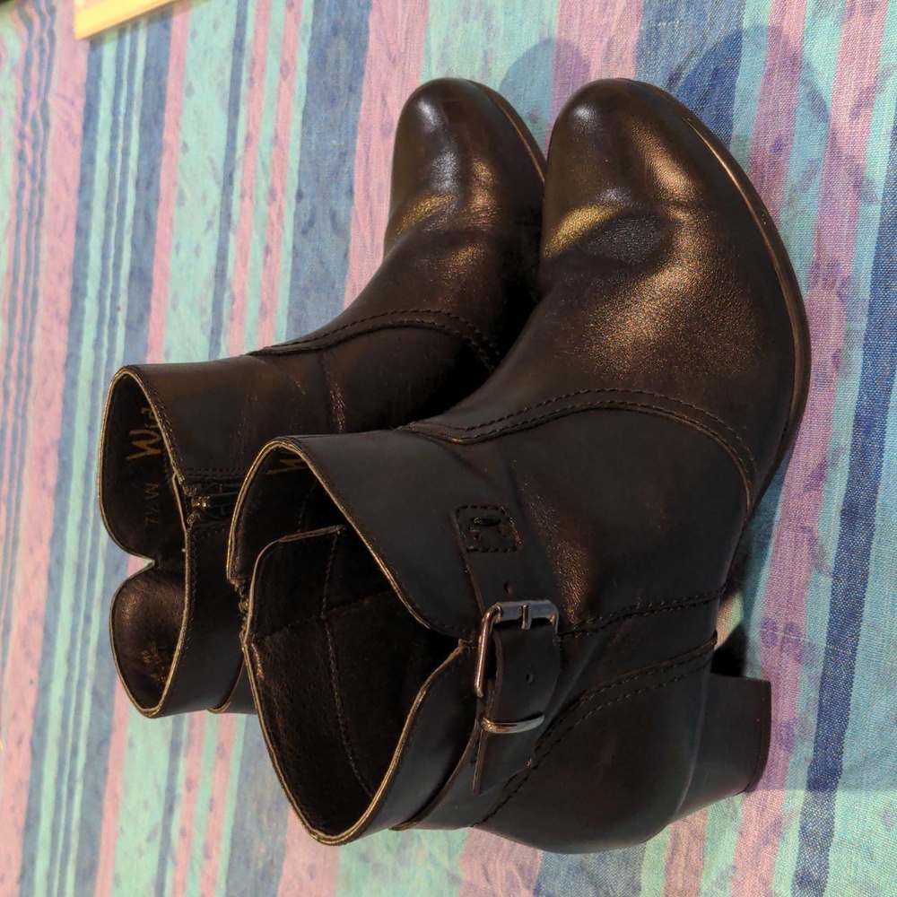 Wide Steps Mascot Black Glove Leather Boot size UK 7.5 W - Picture 5 of 14